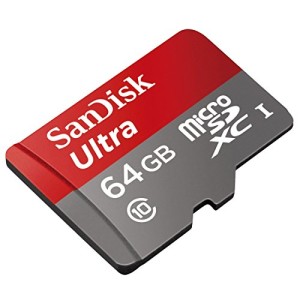 SanDisk 64GB Ultra Class 10 Micro SDXC up to 48MB/s with Adapter (SDSDQUAN-064G-G4A) [Newest Version]