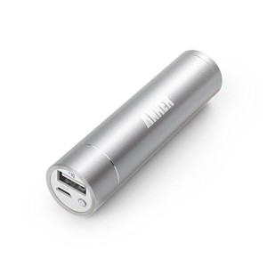 Anker 2nd Gen Astro Mini 3200mAh Lipstick-Sized Portable External Battery Charger with PowerIQ Technology for iPhone, Samsung, HTC and More (Silver)