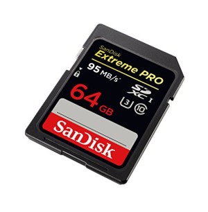 SanDisk Extreme Pro 64GB SDXC UHS-1 Speed Class 3 (U3) With Speed Up To 95MB/s & 4K Ultra HD-Ready, Frustration-Free Packaging- SDSDXPA-064G-AFFP