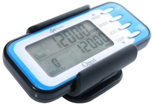 Ozeri 4x3runner Pocket 3D Pedometer and Activity Tracker with Dual Walking & Running Mode Technology