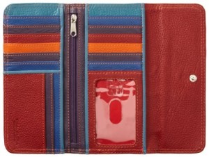 Travelon Safe Id Color Block Clutch Wallet