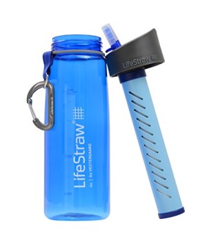 LifeStraw Go Water Bottle with Integrated 1000-Liter LifeStraw Filter