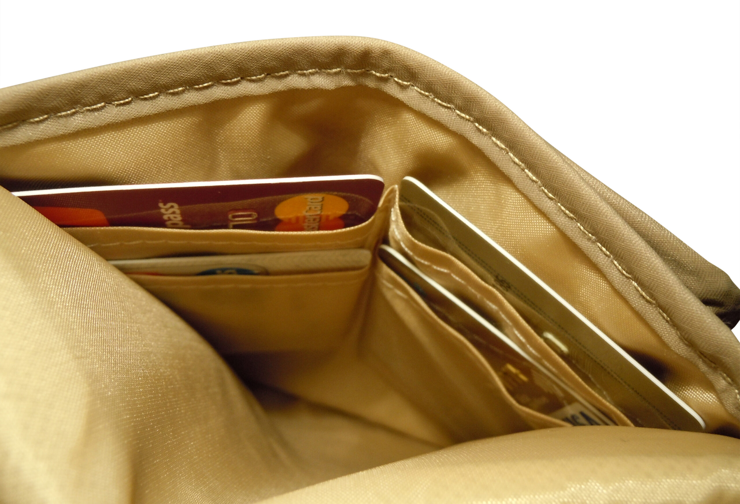 Igogeer.com - deluxe neck wallet with rfid blocking - inside