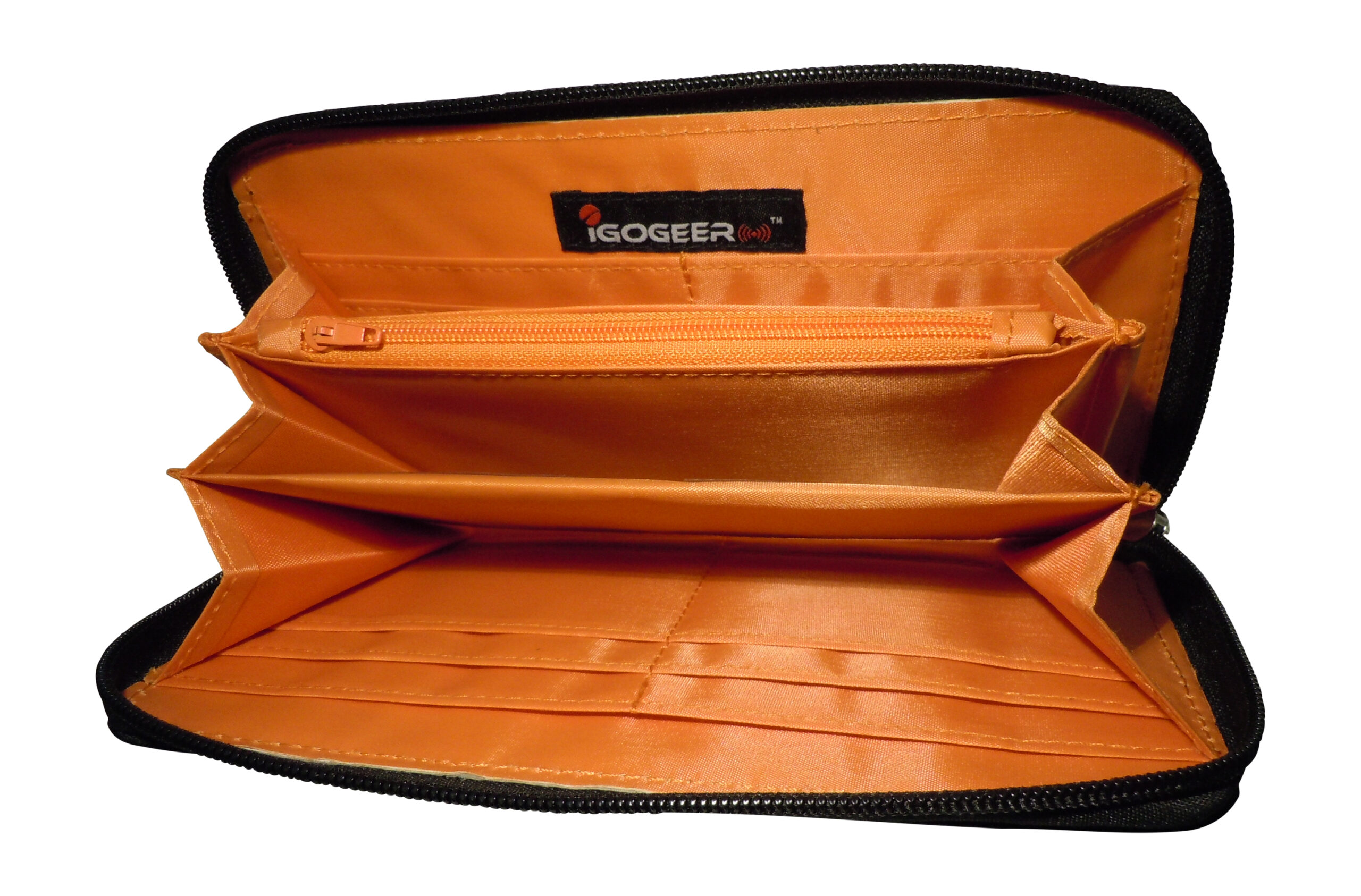 Igogeer.com - women travel clutch wallet W05 with Rfid blocking - internal