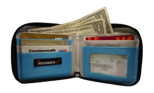 Igogeer.com - men pocket wallet M05 with Rfid blocking - internal full